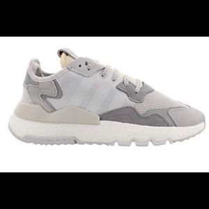 Adidas Nite Jogger Shoe (Grey One/Crystal White/Grey 2) - Women’s Size 6